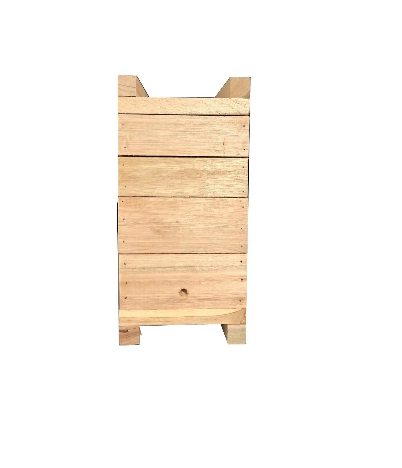 Kit 3 Caixas Abelhas Jataí Asf Modelo Inpa Eucalipto 12x12cm