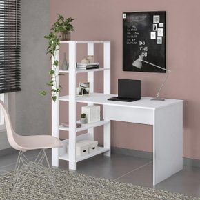 mesa escrivaninha prateleira branca 1200 07