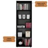 03 estante multy para livros e decoracao preto