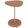 04 mesa de apoio lateral oval bel 100 mdf terracota