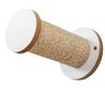 04 arranhador de parede para gatos pino rueda branco