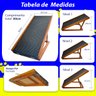 10 rampa pet antiderrapante media ajustavel regulavel madeira gato e cachorro