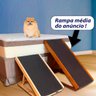 12 rampa pet antiderrapante media ajustavel regulavel madeira gato e cachorro