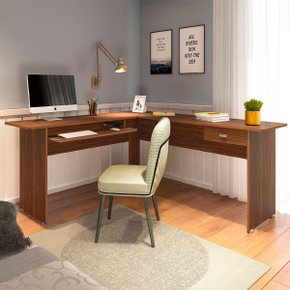 01 escrivaninha mesa para escritorio em l cannes cedro