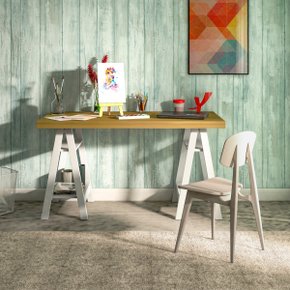 10 escrivaninha art ii mesa estilo cavalete com prateleiras