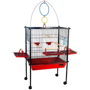 13 viveiro para calopsita triplex black amarelo