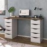 01 escrivaninha mesa home office 10 gavetas due ii