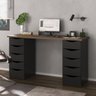 09 escrivaninha mesa home office 10 gavetas due ii