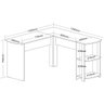04 mesa para escritorio em l escrivaninha com prateleira luma