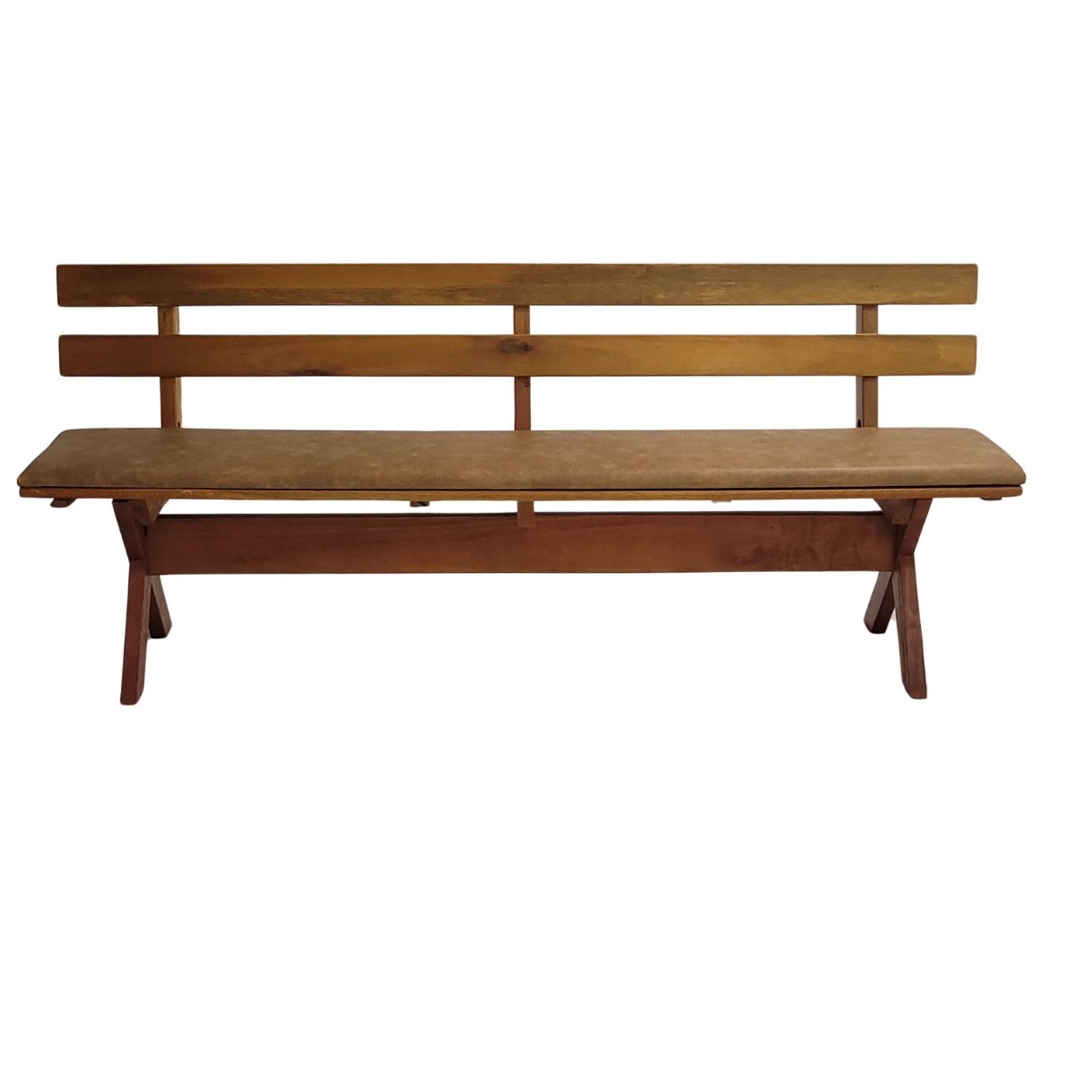 Bancos grandes estofados Jambo do conjunto mesa churrasco Mel