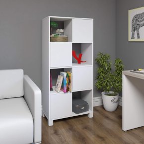 Armário Estante Wally - Branco