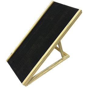 01 rampa pet de madeira antiderrapante ajustavel media