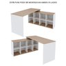 08 mesa escrivaninha em l 8 nichos barcelona