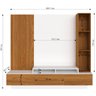 02 rack com painel tv 65 5 nichos 3 gavetas ophelia