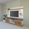 14 rack e painel tv 65 com led nichos e portas katarine