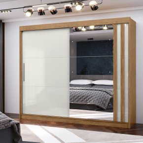 08 roupeiro seul 2 portas deslizantes espelhado 100 mdf