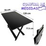 05 conjunto mesa dobravel mdf 120x70 c 4 cadeiras estofadas roxo