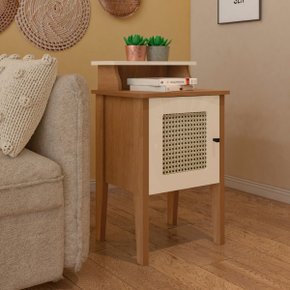 01 mesa de canto e cabeceira mesinha de apoio charlotte pinho off white