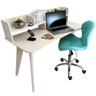 06 conjunto escrivaninha com nichos branca e cadeira slim estofada melanie ciano
