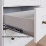 05 comoda com 4 gavetas e porta americana branco hp