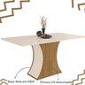 04 mesa de jantar 6 lugares tampo em mdf luiza nature off white