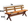 05 conjunto mesa madeira macica para churrasco mel 4 bancos estofados
