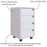 03 gaveteiro multiuso 4 gavetas com rodizios branco
