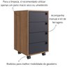 09 gaveteiro multiuso 4 gavetas com rodizios branco