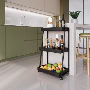 08 carrinho bar e fruteira multiuso metal e rodizios mel