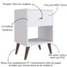 03 mesa de cabeceira e mesa de apoio com gaveta retro branco e mel