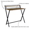 03 escrivaninha industrial dobravel para notebook preto noce oro