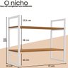 02 nicho kappesberg industrial 2 prateleiras 60x72cm canela branco