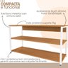 05 sapateira industrial 3 prateleiras canela branco