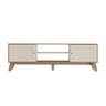 29 rack bancada charlotte para tv 75 pinho off white