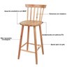 08 banqueta alta de madeira mdf para bistro milena natural