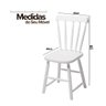 04 kit 2 cadeiras de madeira e mdf com assento escavado espanha branco fosco