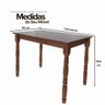 01 mesa de jantar 4 lugares retangular de madeira e mdf dalas branco fosco