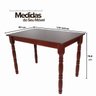 09 mesa de jantar 4 lugares retangular de madeira e mdf dalas branco fosco