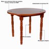 10 mesa de jantar 4 lugares redonda de madeira e mdf dalas imbuia