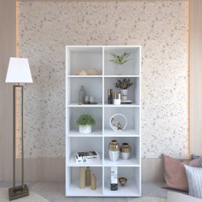 08 estante 10 nichos livreiro multiuso belle freijo