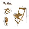 03 cadeira de madeira dobravel rustica com cabos de aco vereda