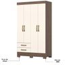 06 guarda roupa solteiro 4 portas 2 gavetas briz