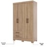 13 guarda roupa solteiro 4 portas 2 gavetas briz