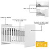 17 berco mini cama 2 em 1 labirinto branco