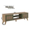 02 rack bancada charlotte para tv 75 carvalho menta