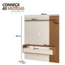 02 painel para tv 72 com led matisse cinamomo off white