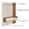 03 painel para tv 72 com led matisse cinamomo off white