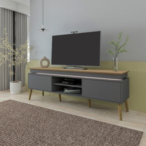 22 rack aparador lumina tv 75 grafite carvalho