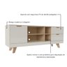 21 rack para tv ate 65 michigan com 2 gavetas e 4 nichos off white carvalho