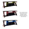 10 rack para tv 60 polegadas industrial gamer com rgb 2 portas preto mel